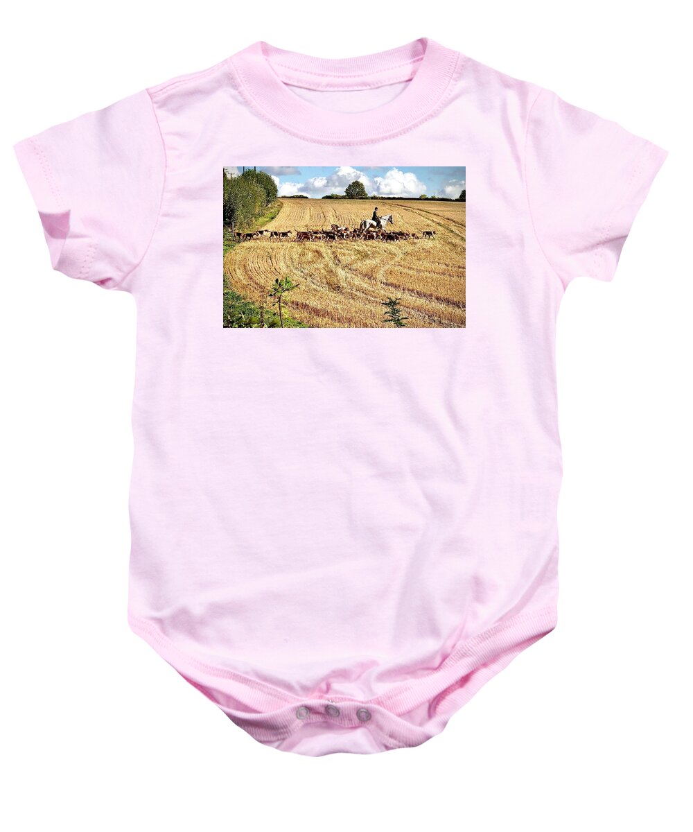 Hunt Baby Onesie featuring the photograph The Hunt by Gordon James