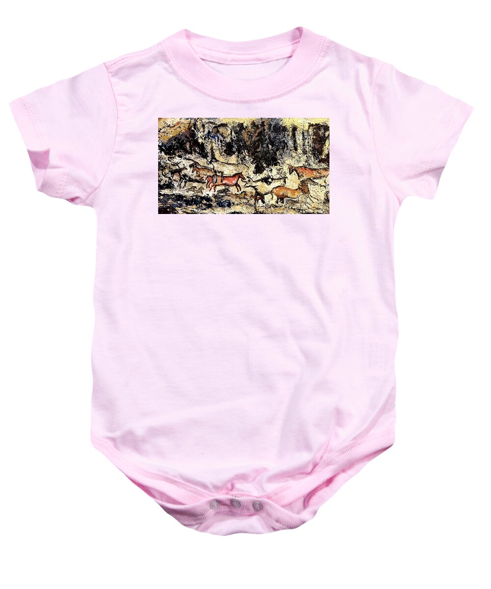 Journey Baby Onesie featuring the painting The Journey Within Piece #2 by Eileen Kelly