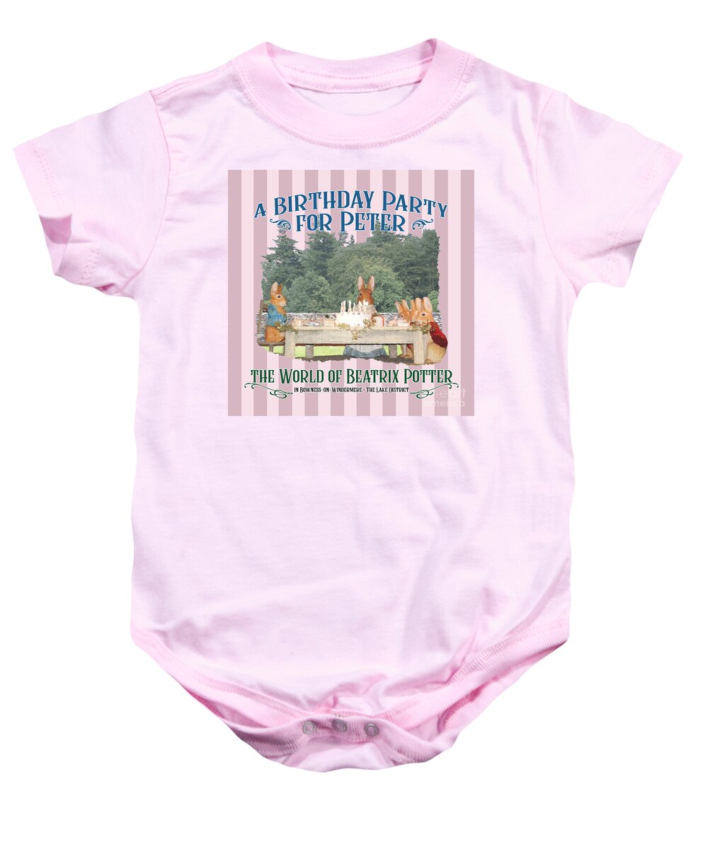 Beatrix Potter Baby Onesie featuring the photograph The World of Beatrix Potter by Brian Watt