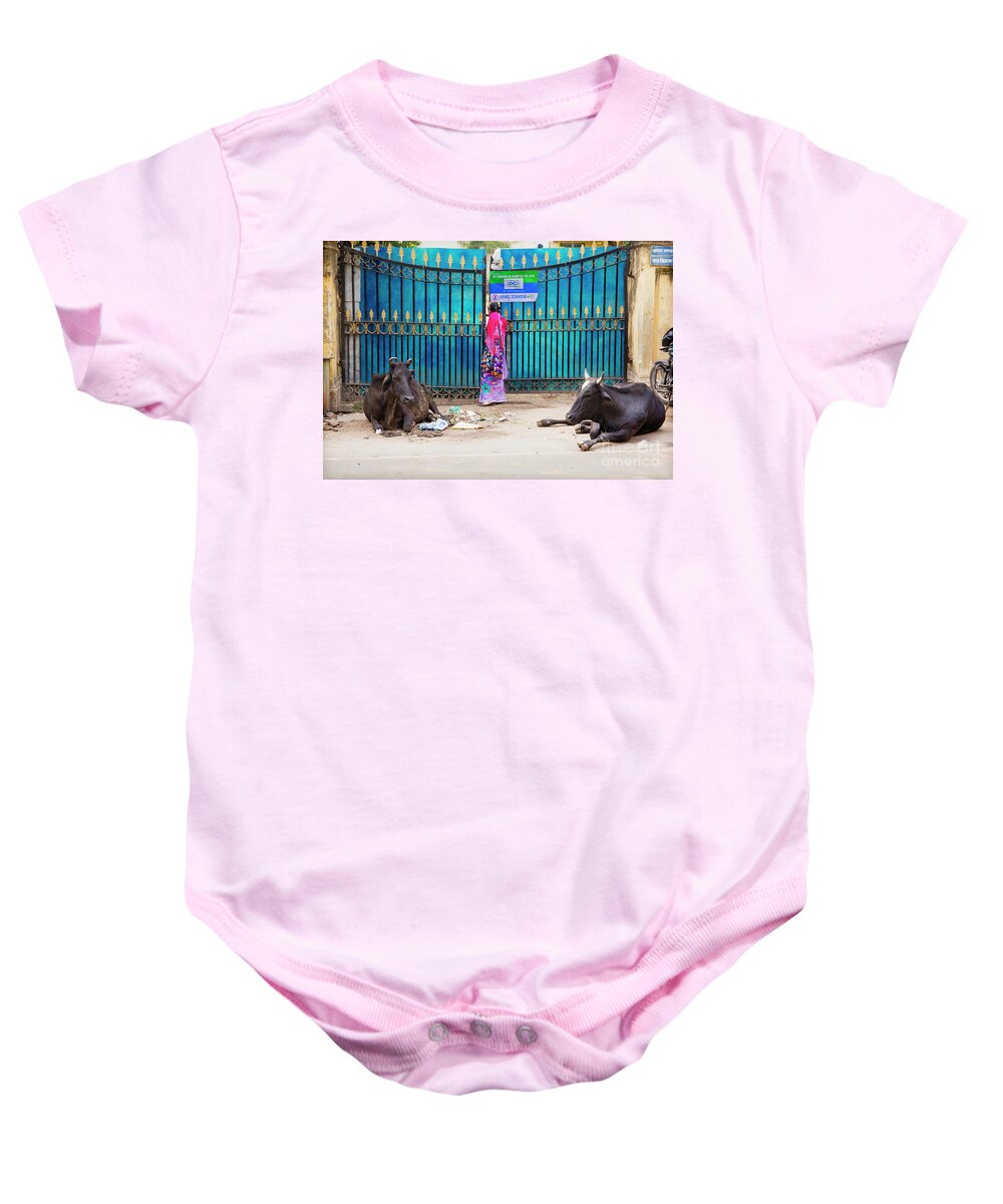 India Baby Onesie featuring the photograph Varanasi by David Little-Smith