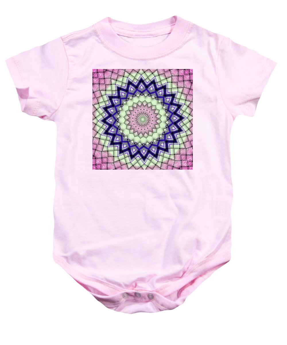  Baby Onesie featuring the digital art Woven Treat by Designs By L