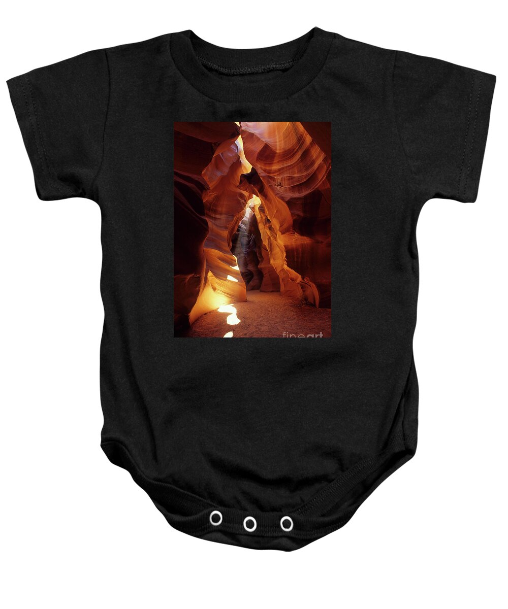  Antelope Canyon Baby Onesie featuring the photograph Antelope Canyon Ray Of Hope by Bob Christopher
