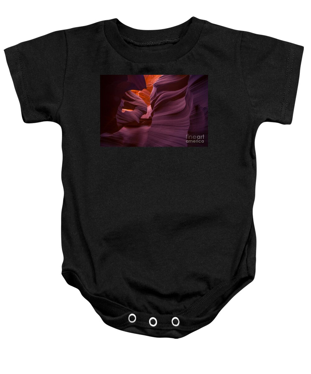 Slot Canyon Baby Onesie featuring the photograph Alluring Beauty by Marco Crupi
