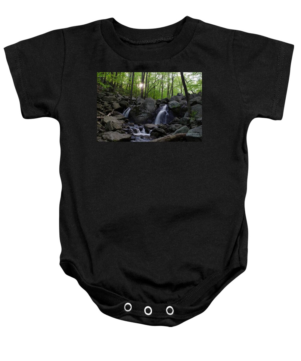 Landscape Baby Onesie featuring the photograph Hacklebarney Waterfall by GeeLeesa Productions