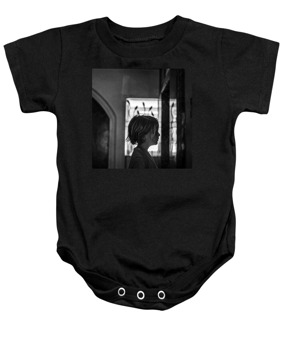 Pune Baby Onesie featuring the photograph Mya In India #1 by Aleck Cartwright