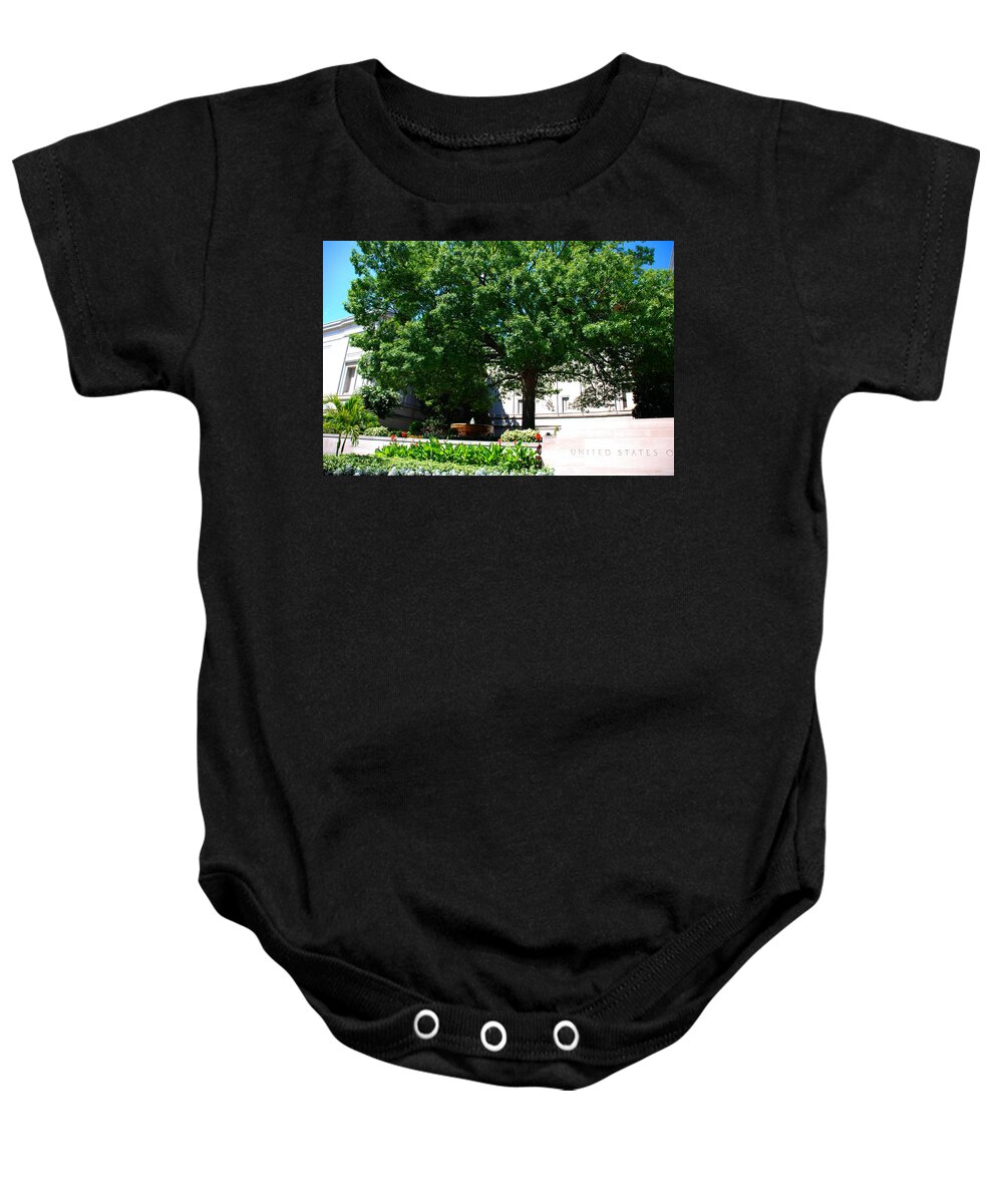 Washington Baby Onesie featuring the photograph National Gallery of Art by Kenny Glover