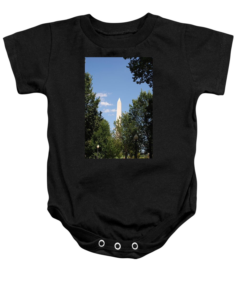 Washington Baby Onesie featuring the photograph Washington Monument #2 by Kenny Glover