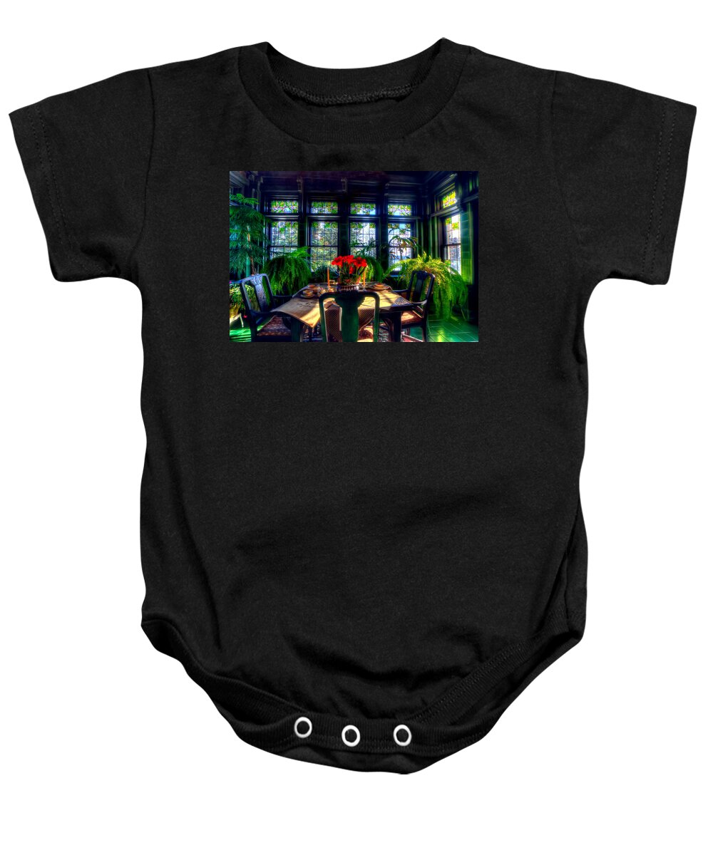 Congdon Baby Onesie featuring the photograph Glensheen Mansion Duluth #11 by Amanda Stadther