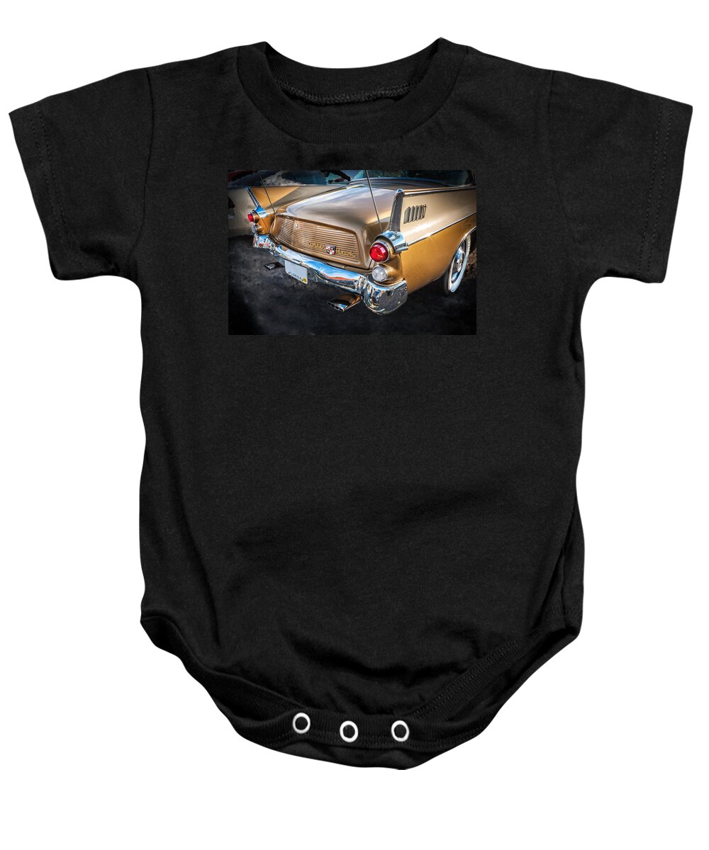 1957 Studebaker Baby Onesie featuring the photograph 1957 Studebaker Golden Hawk  by Rich Franco