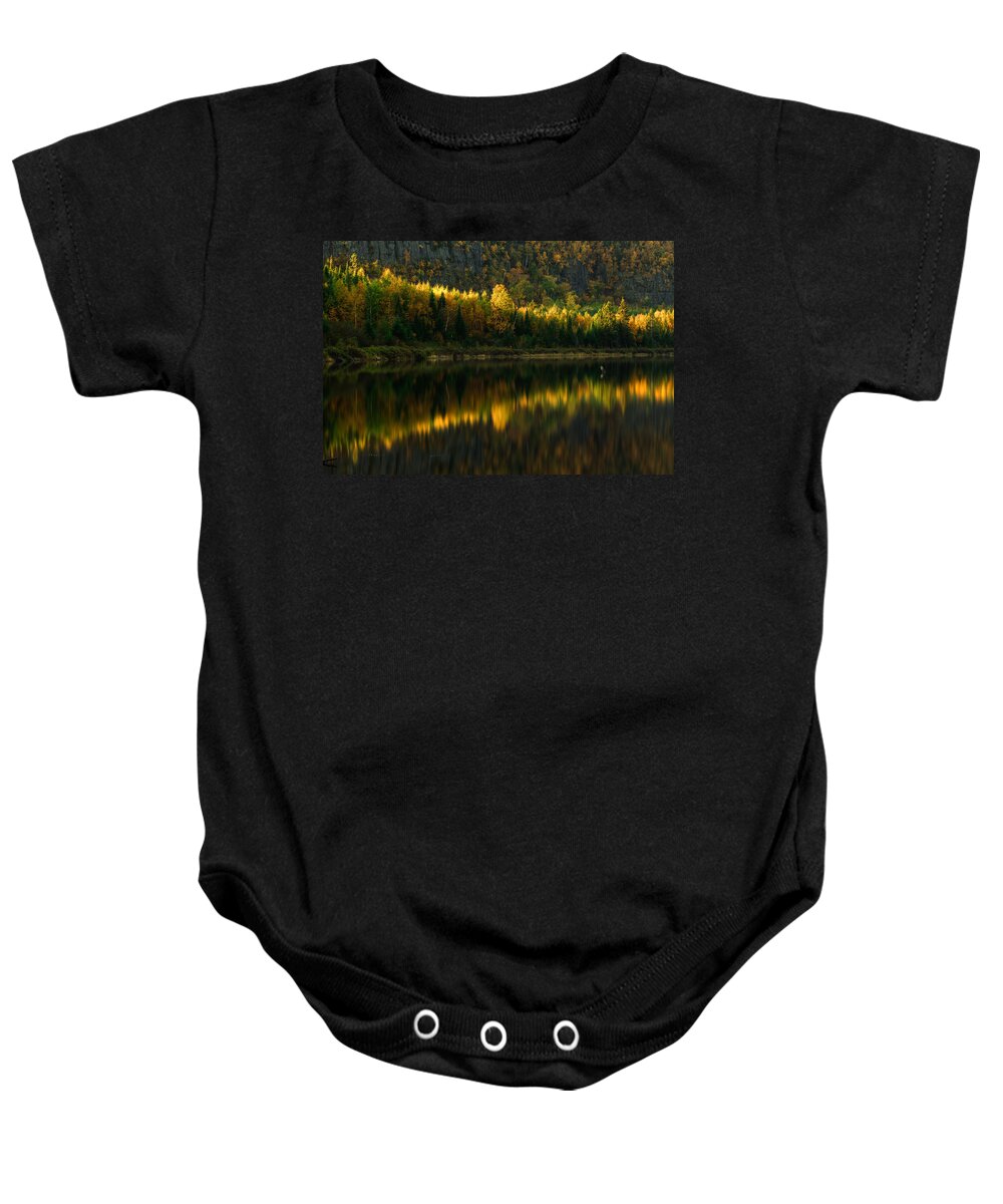 Aboriginal Baby Onesie featuring the photograph Crescent Reflection #2 by Jakub Sisak