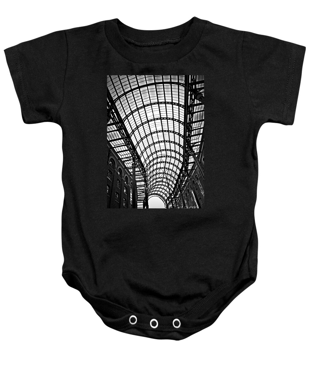 Hays Baby Onesie featuring the photograph Hay's Galleria roof 1 by Elena Elisseeva