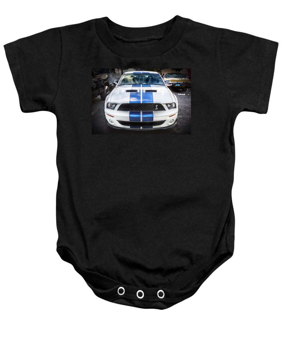 2007 Mustang Baby Onesie featuring the photograph 2007 Ford Shelby Mustang GT500 by Rich Franco
