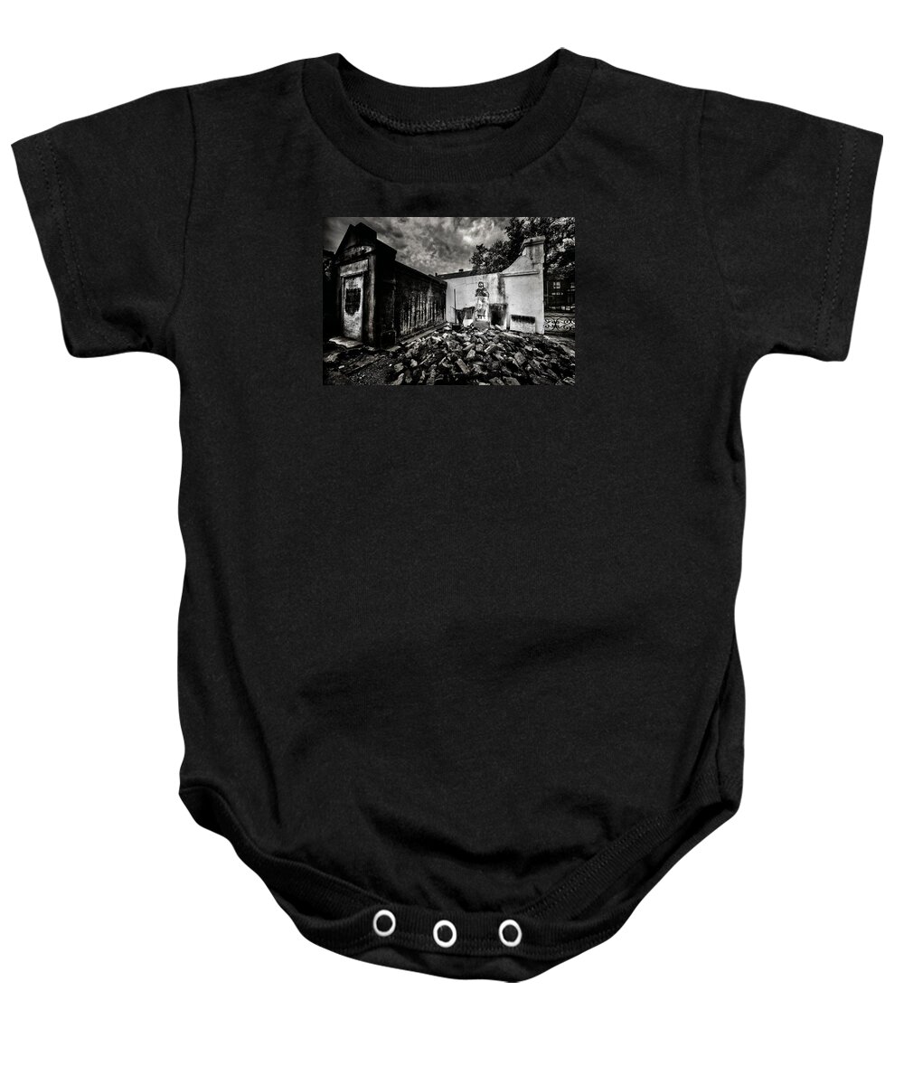 Architectural Art Baby Onesie featuring the photograph 3 Bricks Shy of A Load by Robert McCubbin