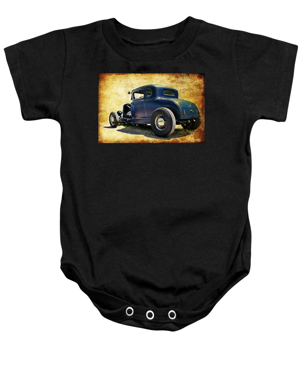 Ford Coupe Baby Onesie featuring the photograph Hot Rod Ford #1 by Steve McKinzie