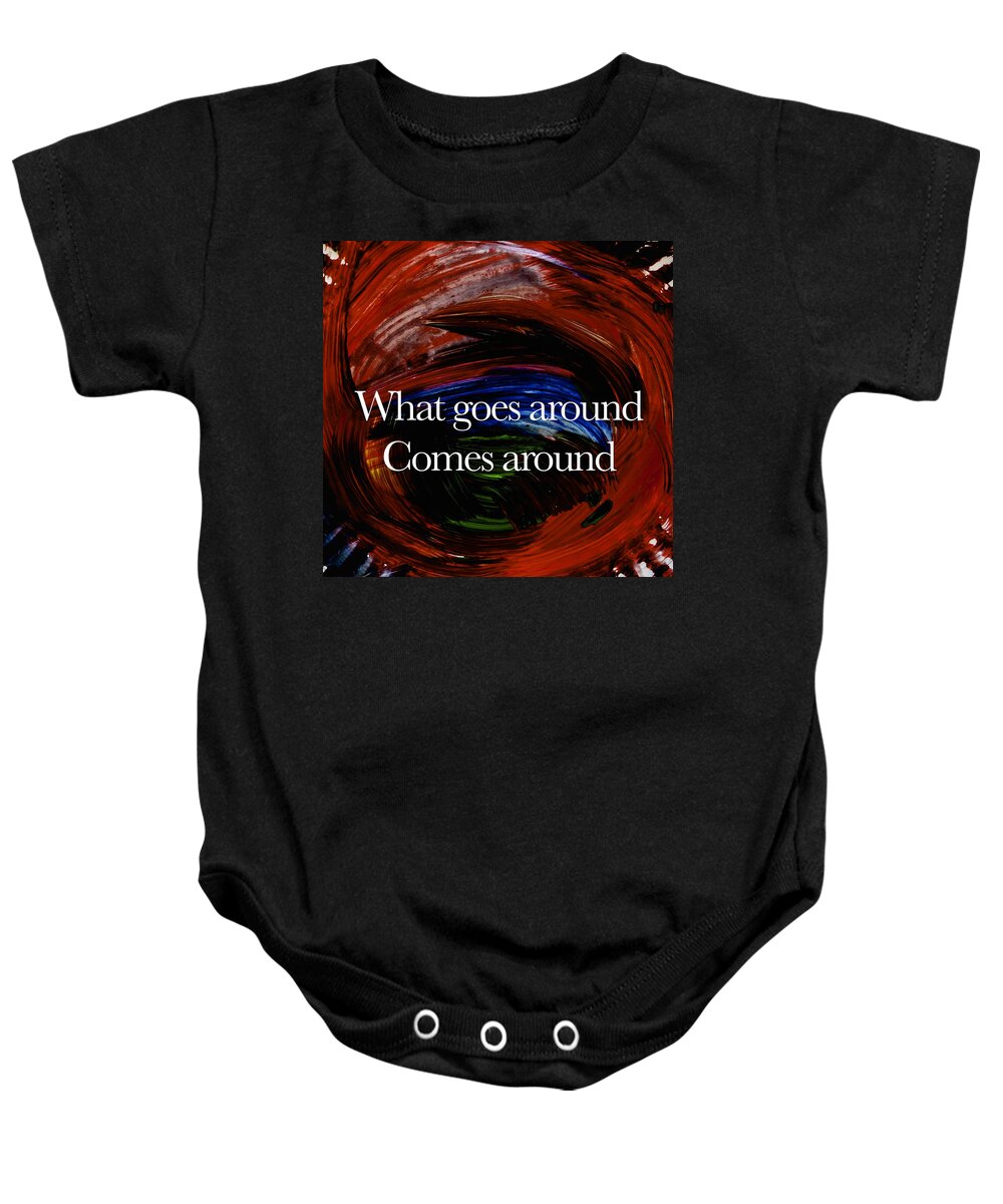 Inspirational Saying Baby Onesie featuring the painting Inspirational Saying #4 by Joan Reese