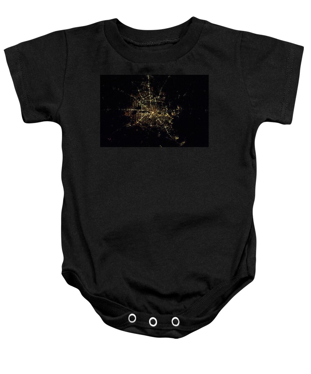 Photography Baby Onesie featuring the photograph Satellite View Of Houston, Texas, Usa #4 by Panoramic Images