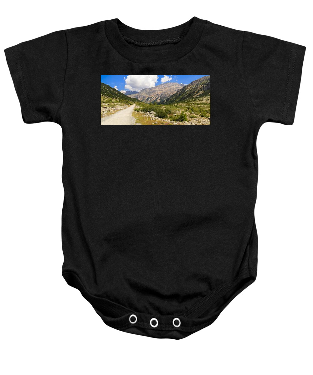 Bernina Baby Onesie featuring the photograph Swiss Mountains #4 by Raul Rodriguez