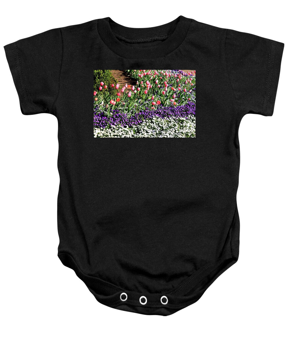 Garden Baby Onesie featuring the painting Untitled #2 by Henry Blackmon