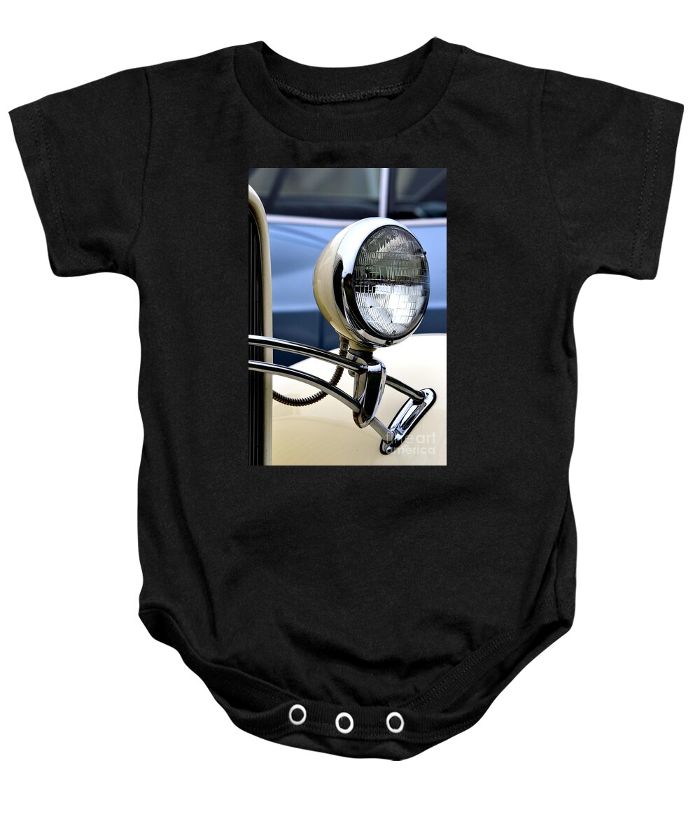 Ford Baby Onesie featuring the photograph Classic Ford Detail #4 by Dean Ferreira