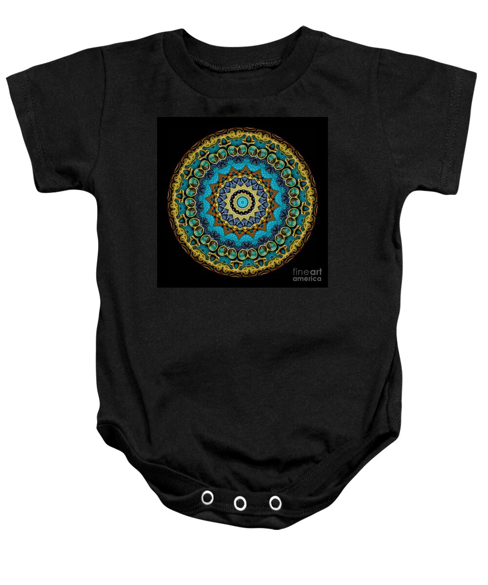 Fantasy Baby Onesie featuring the photograph Kaleidoscope Steampunk Series #9 by Amy Cicconi