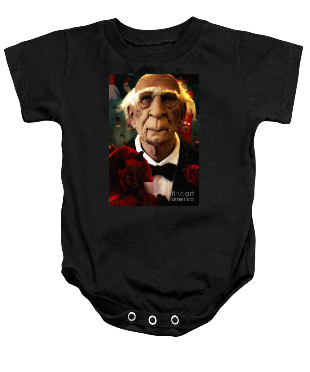 Newel Hunter Baby Onesie featuring the photograph A Gothic Tale by Newel Hunter