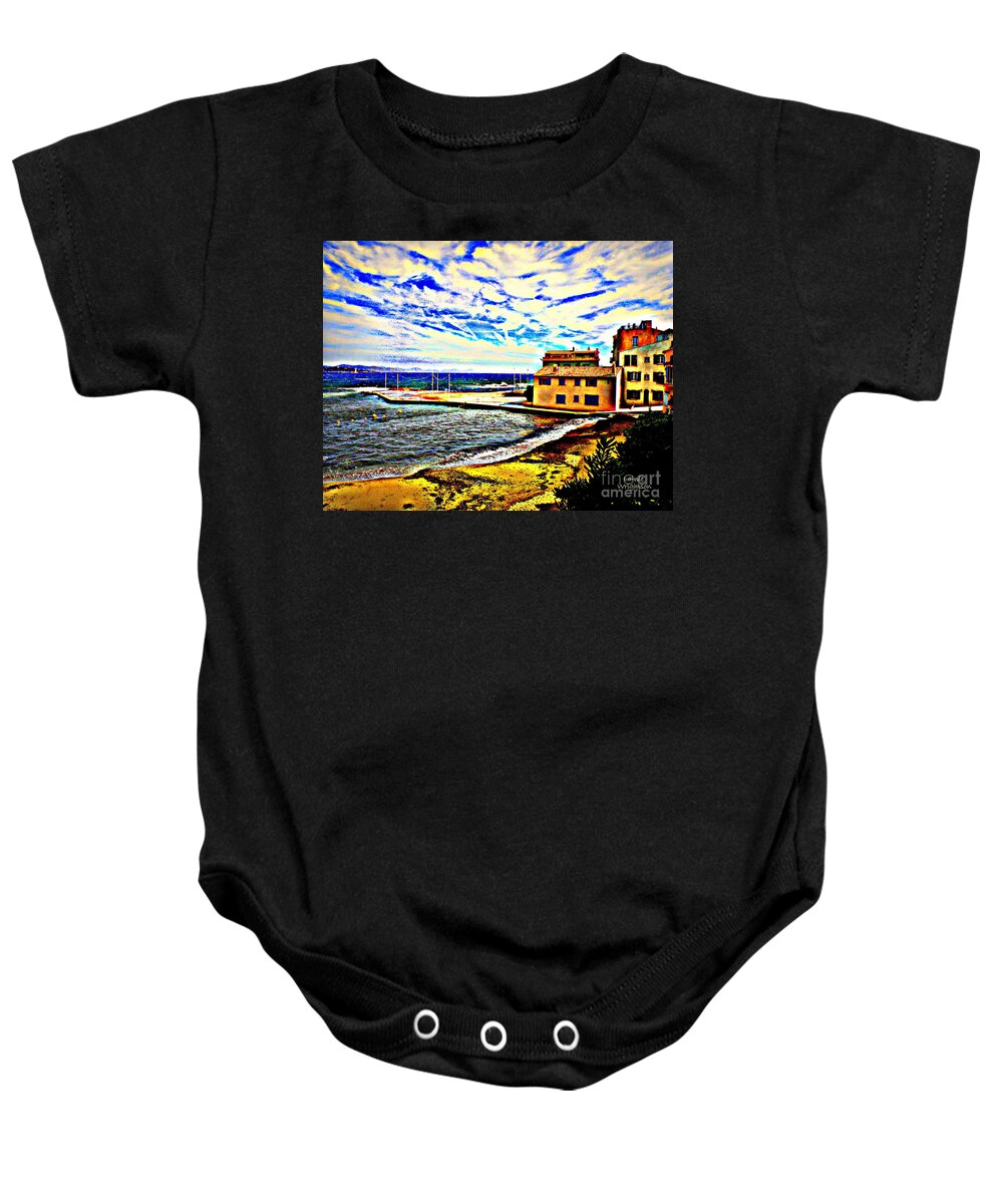 Mediterranean Baby Onesie featuring the photograph A Spectacular Sky by Lainie Wrightson