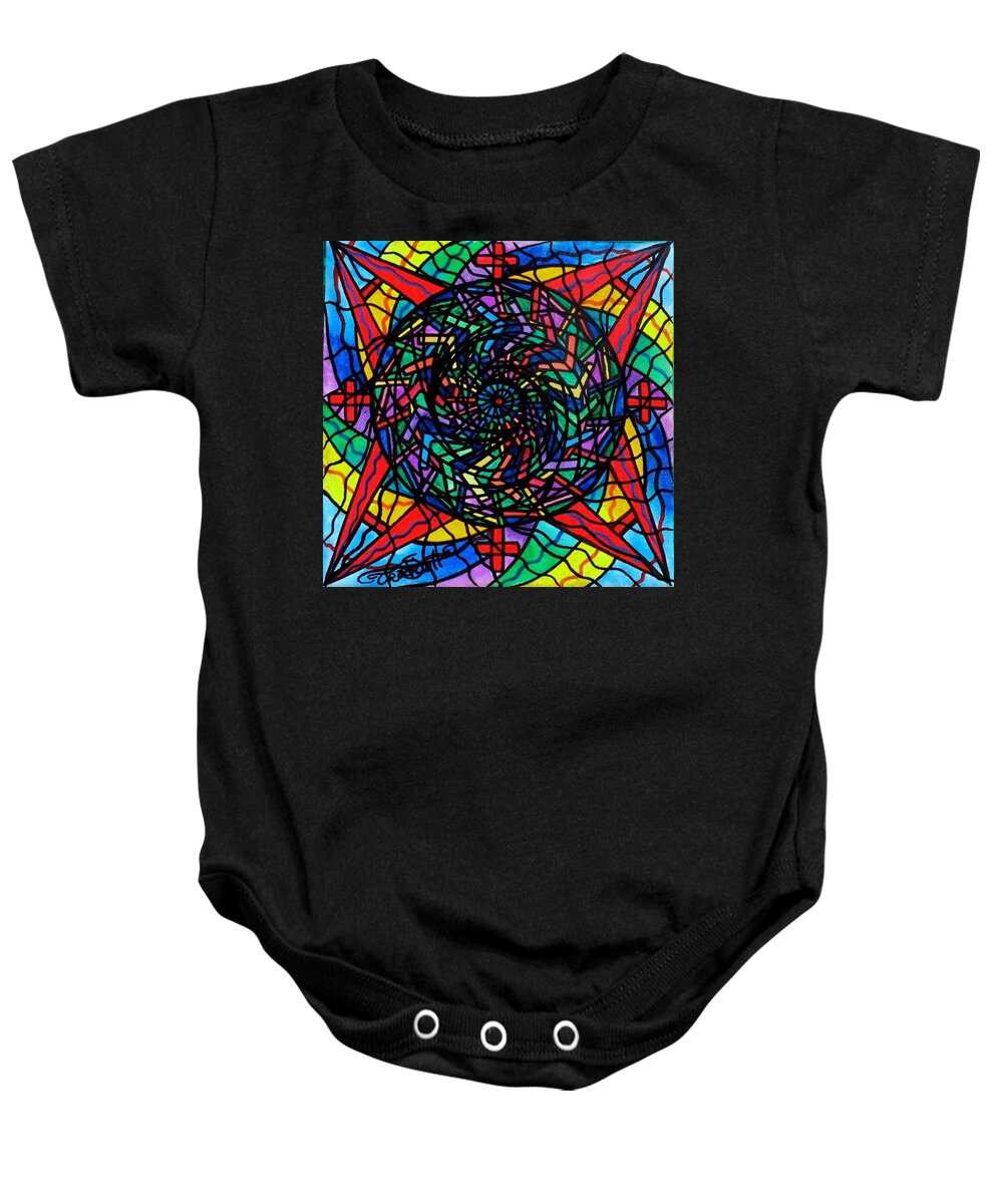 Academic Fulfillment Baby Onesie featuring the painting Academic Fullfillment by Teal Eye Print Store