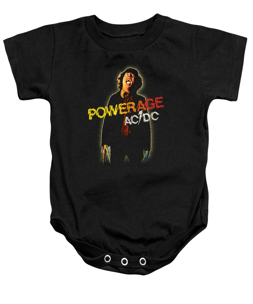  Baby Onesie featuring the digital art Acdc - Powerage by Brand A