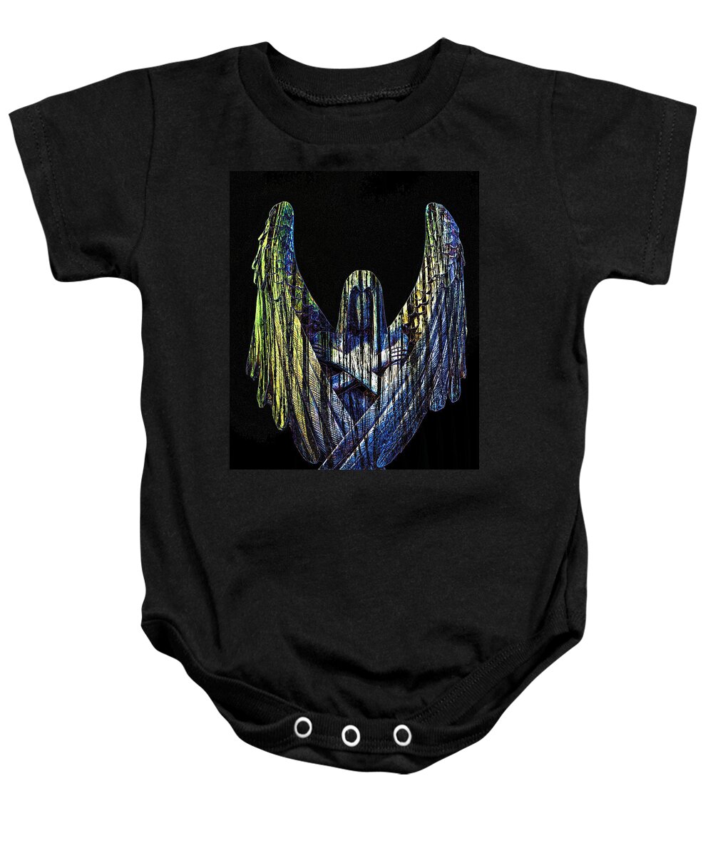 Death Baby Onesie featuring the photograph Angel Of Death by Bill and Linda Tiepelman