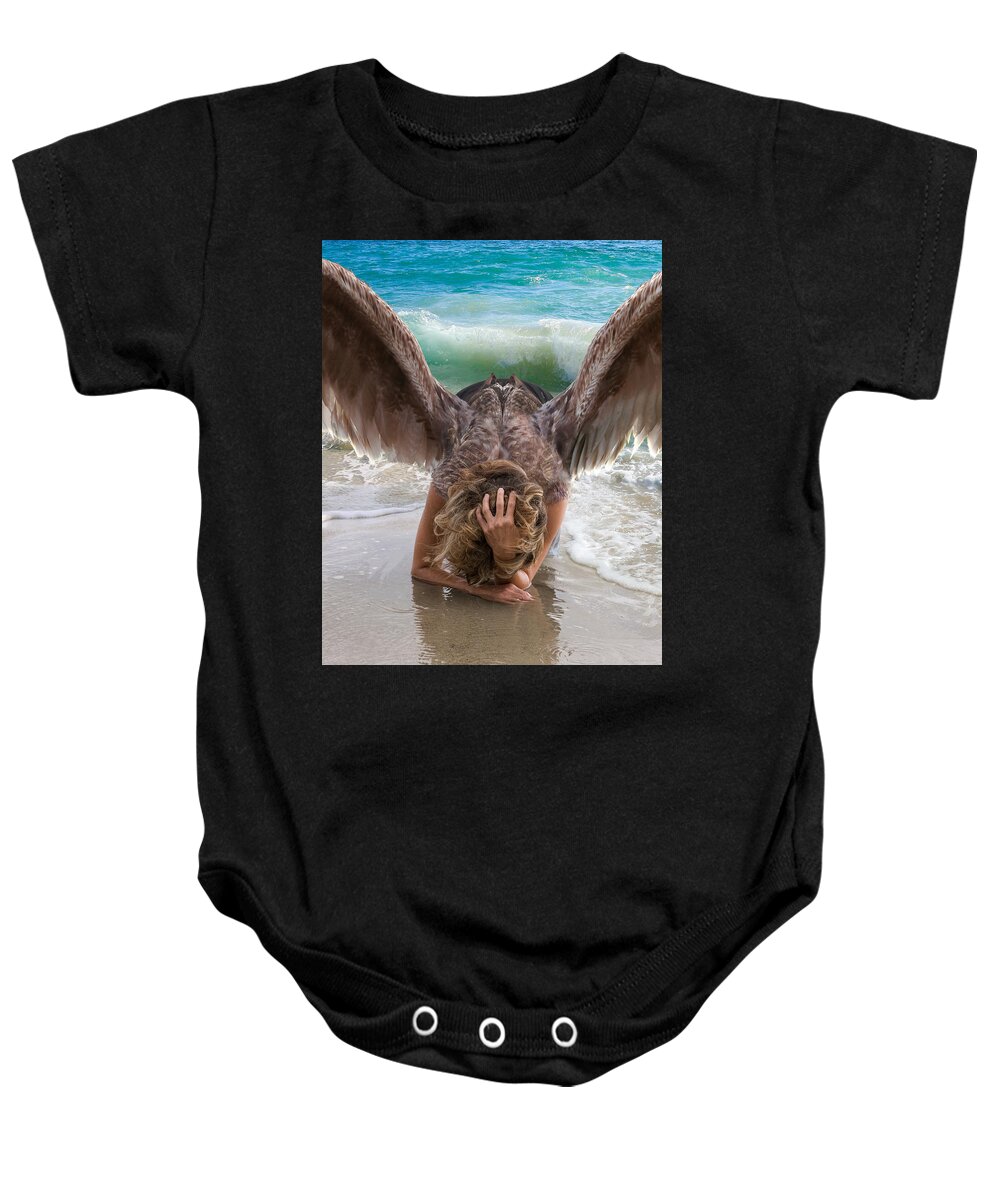 Angel Baby Onesie featuring the photograph Angels- Be A Light To Those In Darkness by Acropolis De Versailles