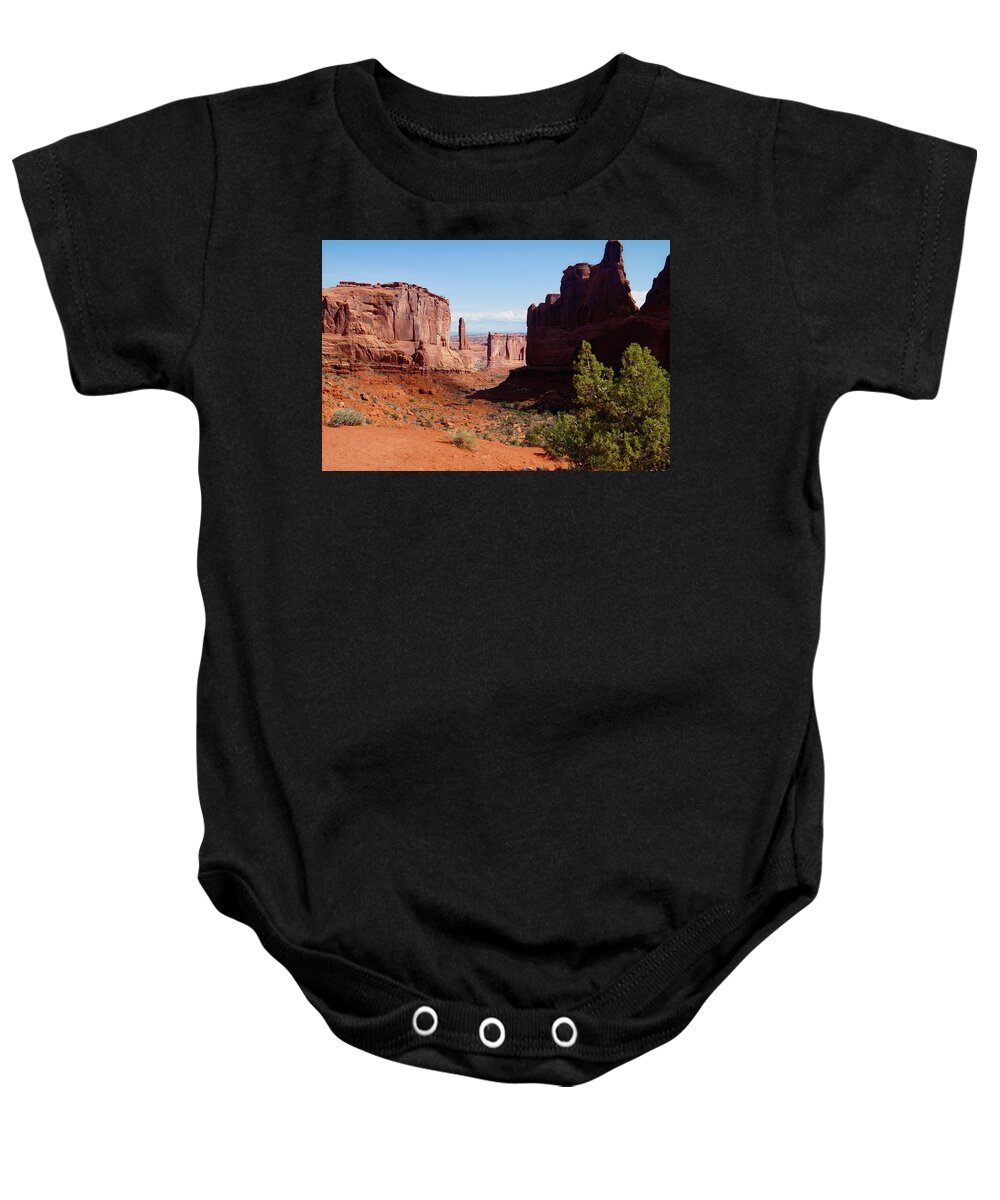 Arches National Park Baby Onesie featuring the photograph Arches National Park by Kathy Churchman