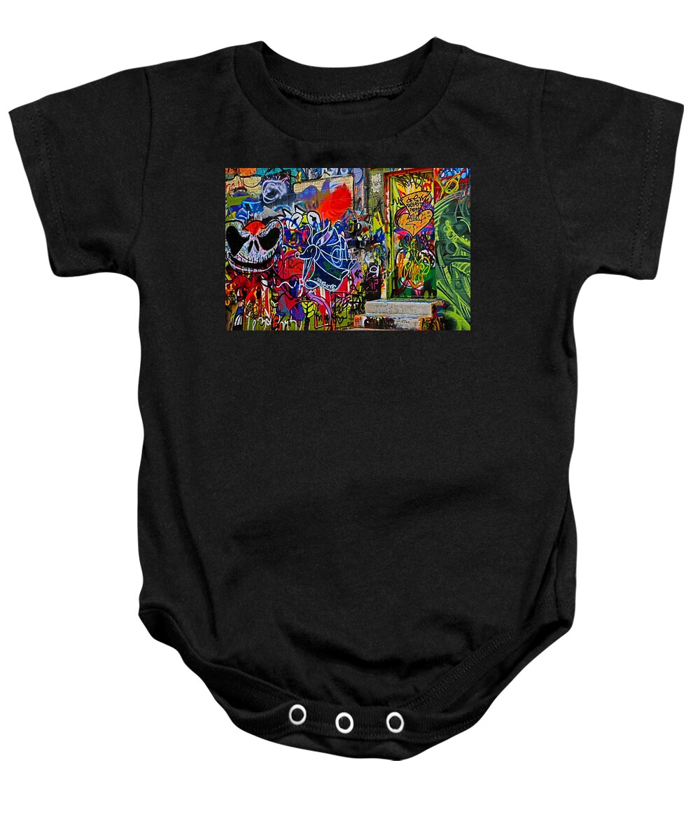 Art Alley Baby Onesie featuring the photograph Art Alley Three by Donald J Gray