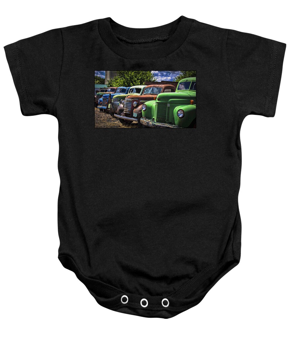Trucks Baby Onesie featuring the photograph As is No Warranty by Ron Roberts