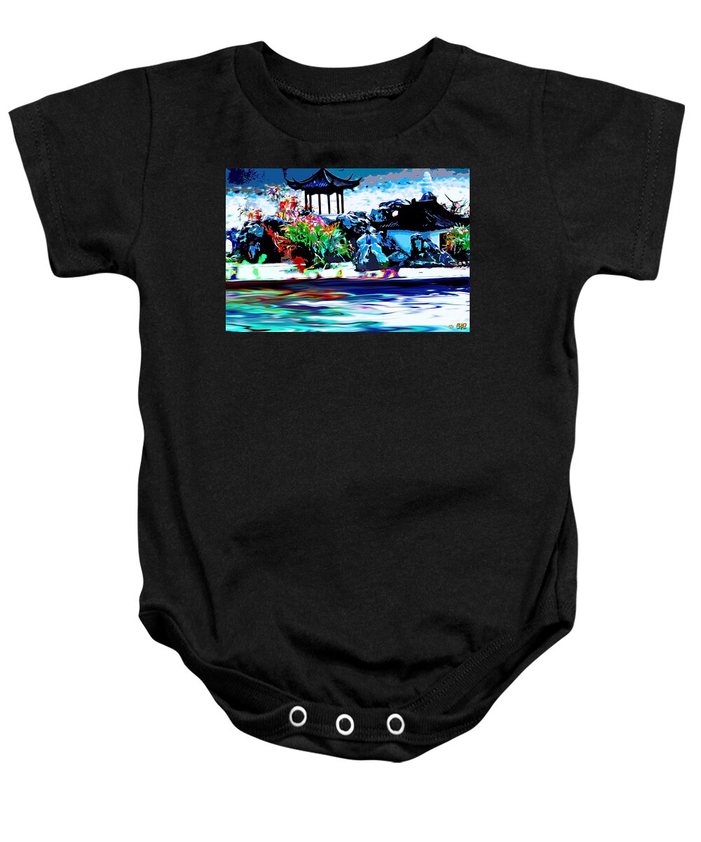 China Baby Onesie featuring the painting Asian Waterside Living by CHAZ Daugherty