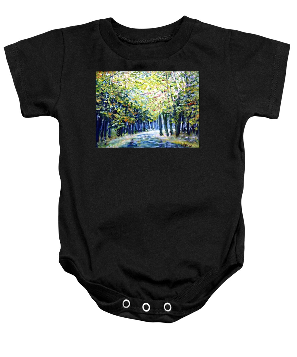 Autumn Baby Onesie featuring the painting Autumn by Cristina Stefan