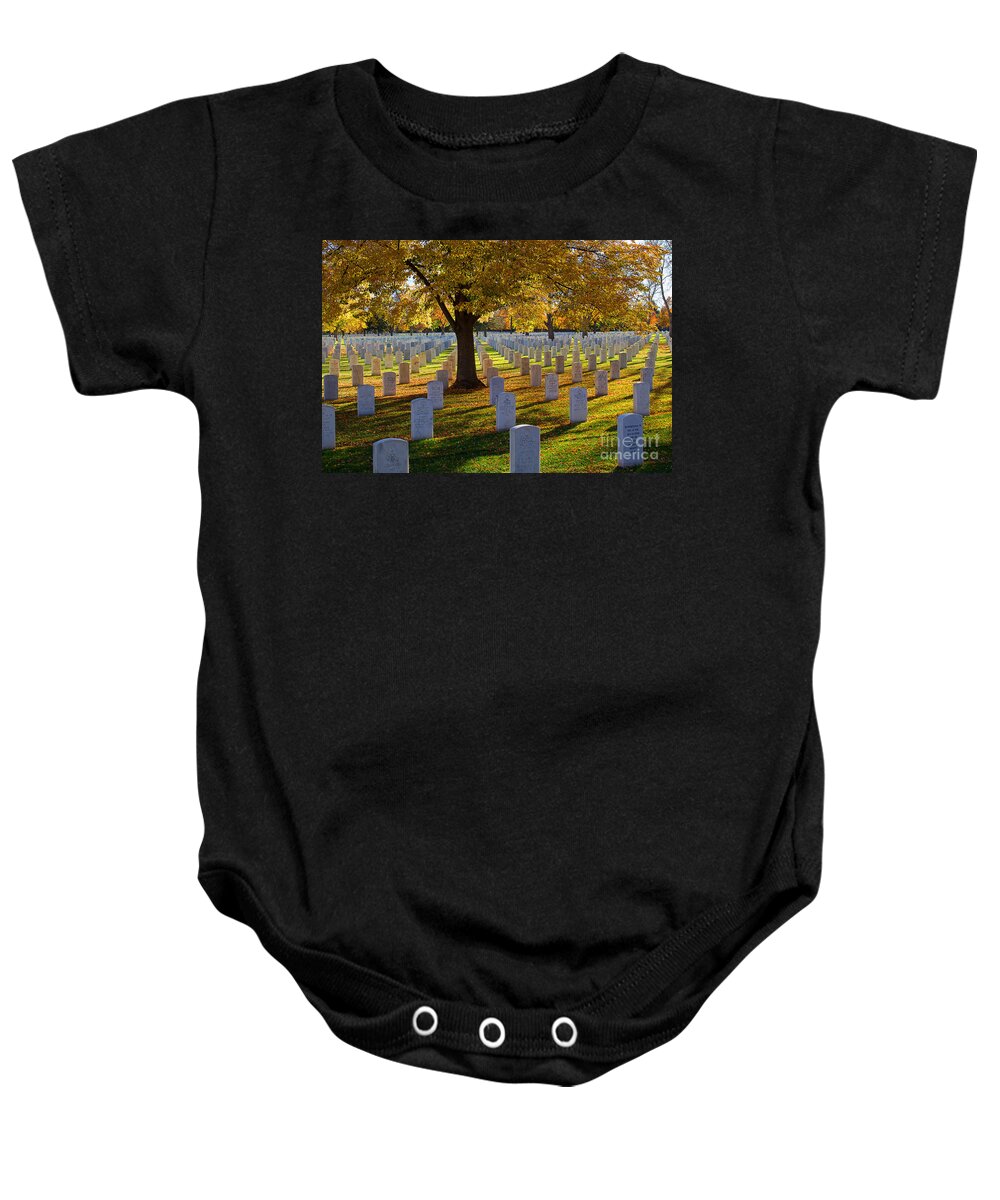 Autumn Colors Baby Onesie featuring the photograph Autumn Remembrance by Jim Garrison