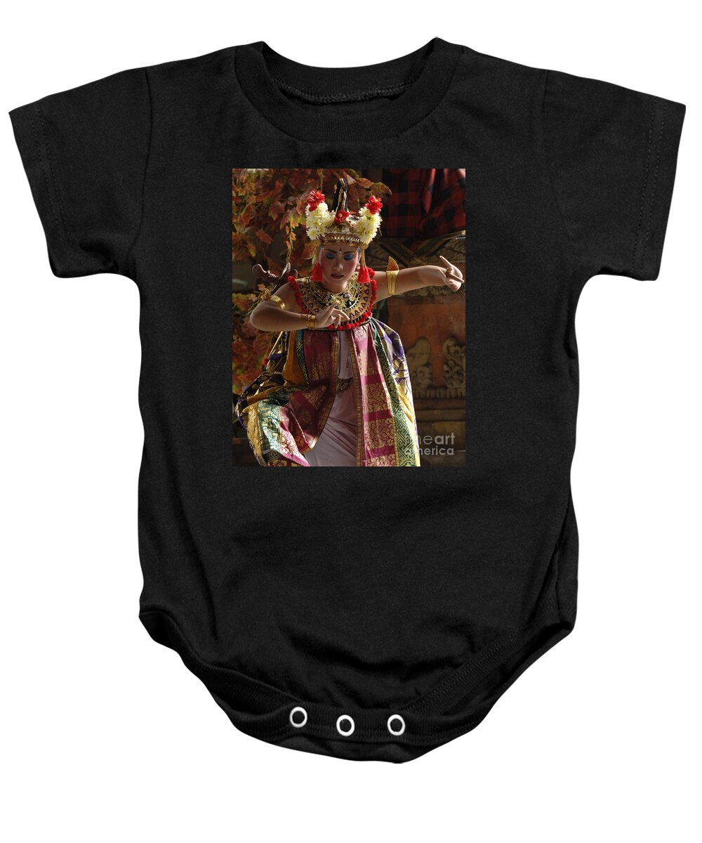 Barong Dancer Baby Onesie featuring the photograph Beauty Of The Barong Dance 2 by Bob Christopher