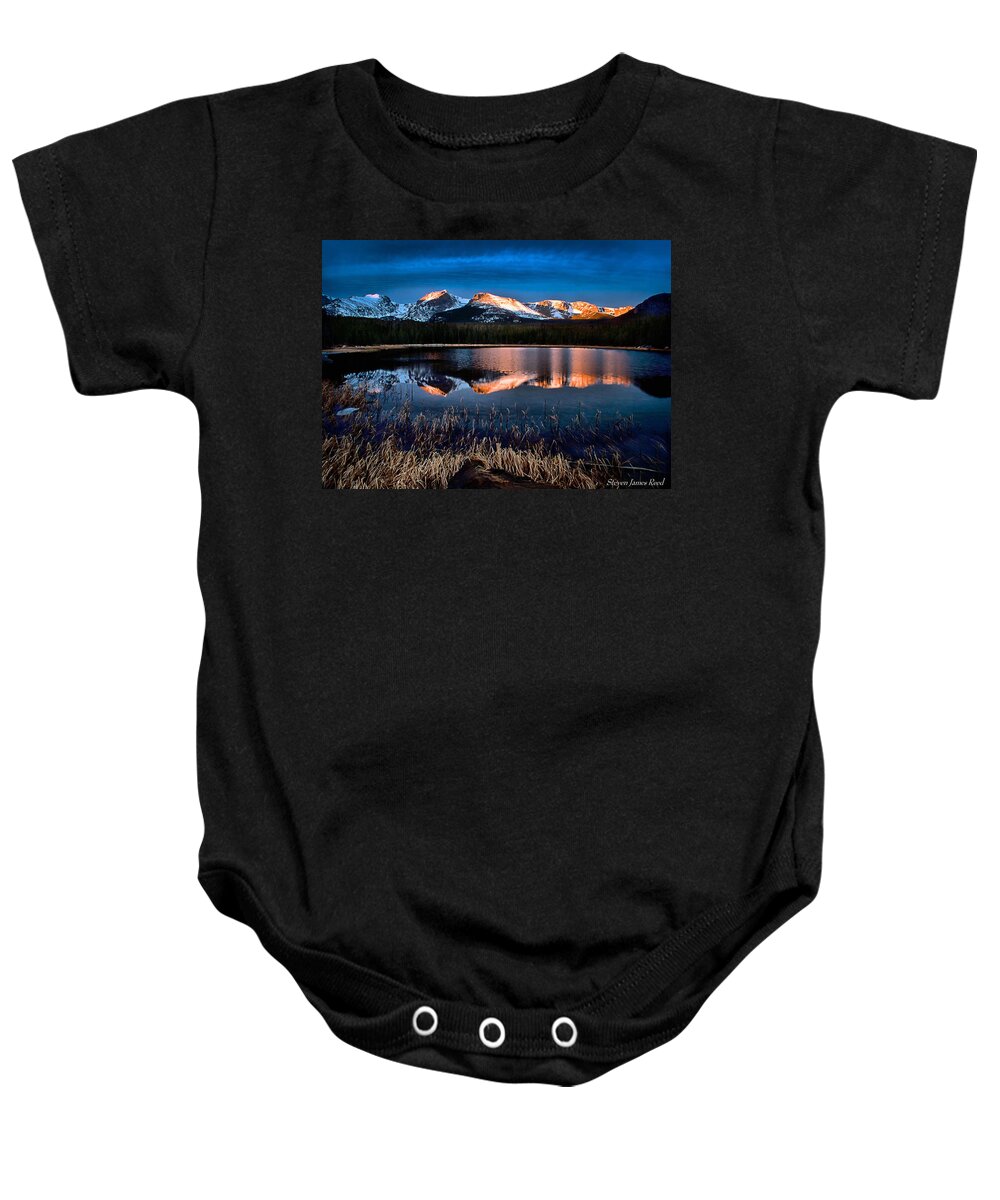 Nature Baby Onesie featuring the photograph Bierstadt Sunrise by Steven Reed
