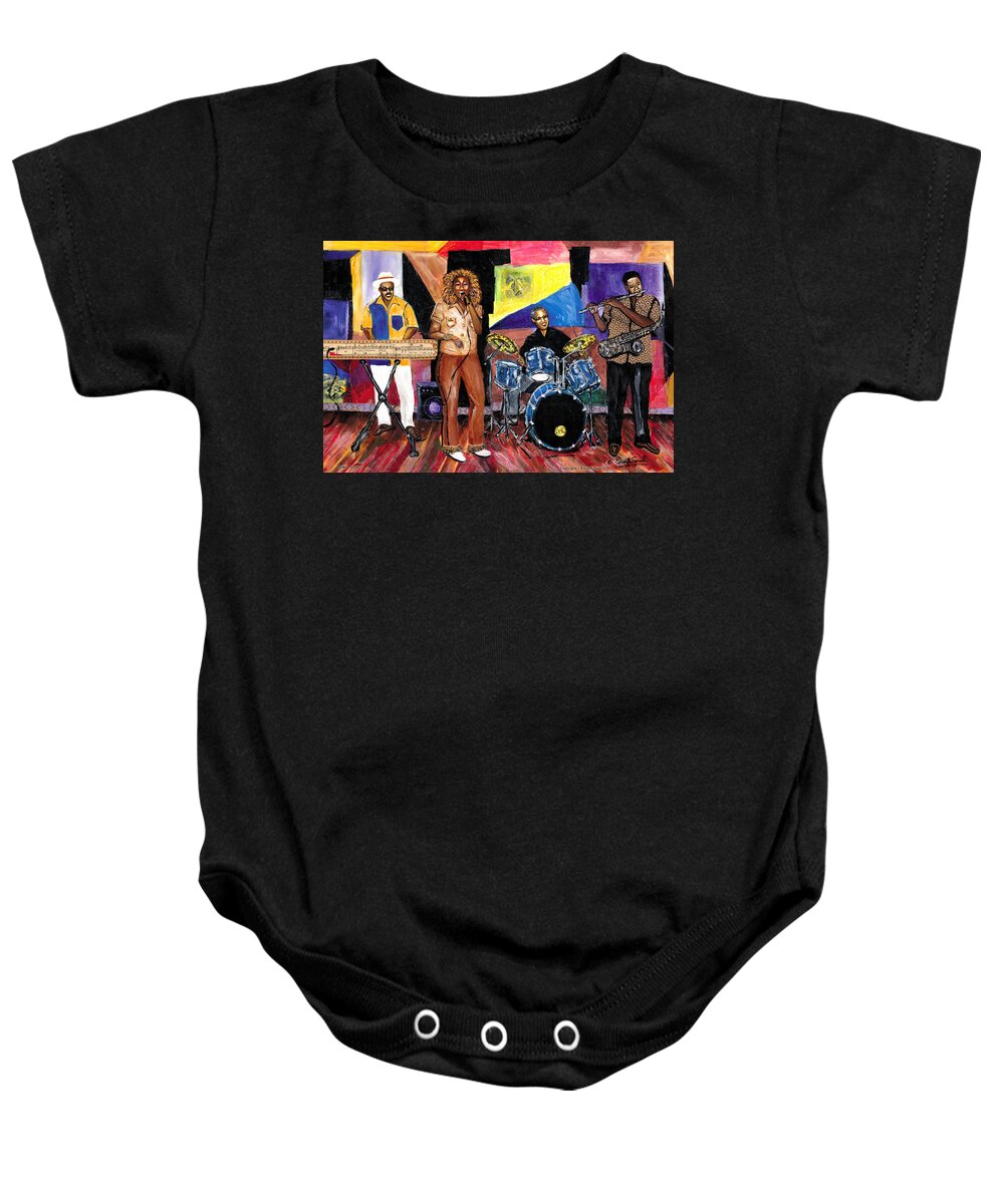 Everett Spruill Baby Onesie featuring the painting Billy's World by Everett Spruill