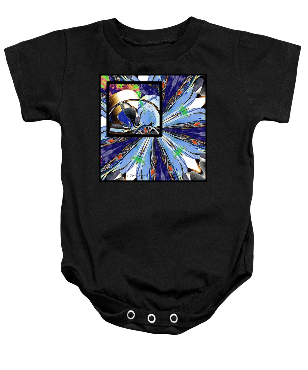 Kaleidoscope Baby Onesie featuring the photograph Blades by Sylvia Thornton