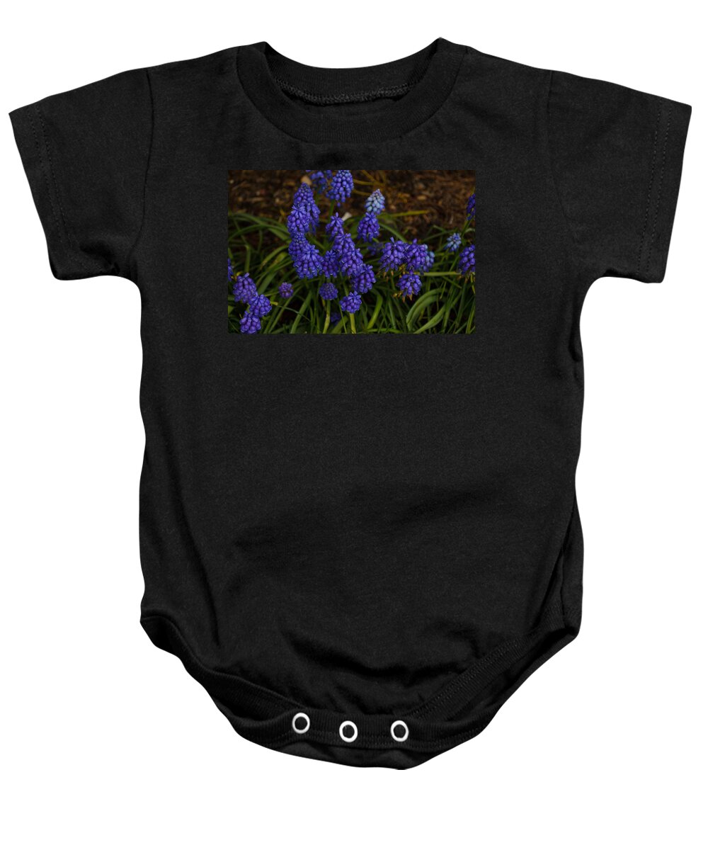 Bluebell Baby Onesie featuring the photograph Blue Bells by Tikvah's Hope