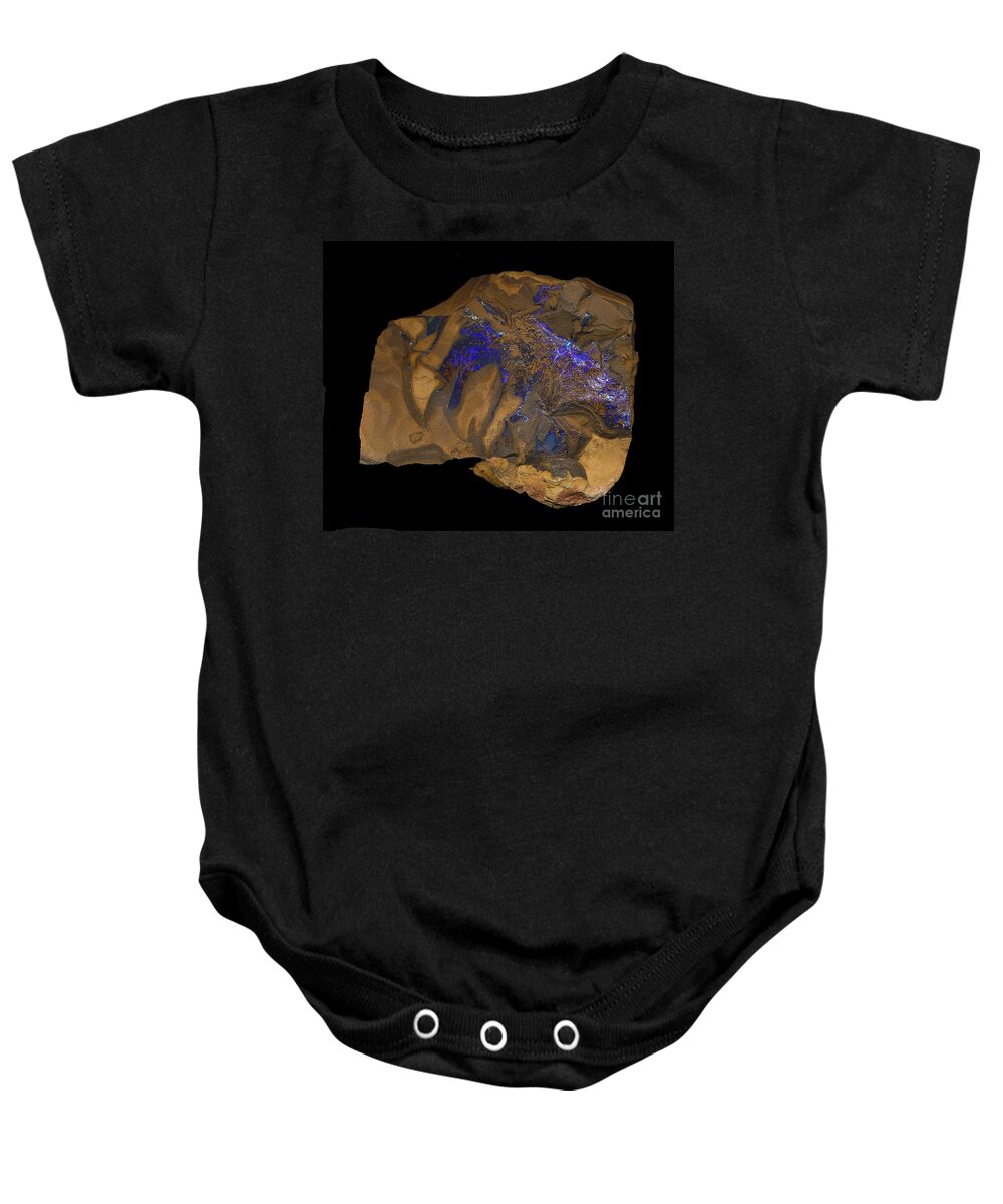 Australia Baby Onesie featuring the photograph blue opal from Australia by Rudi Prott