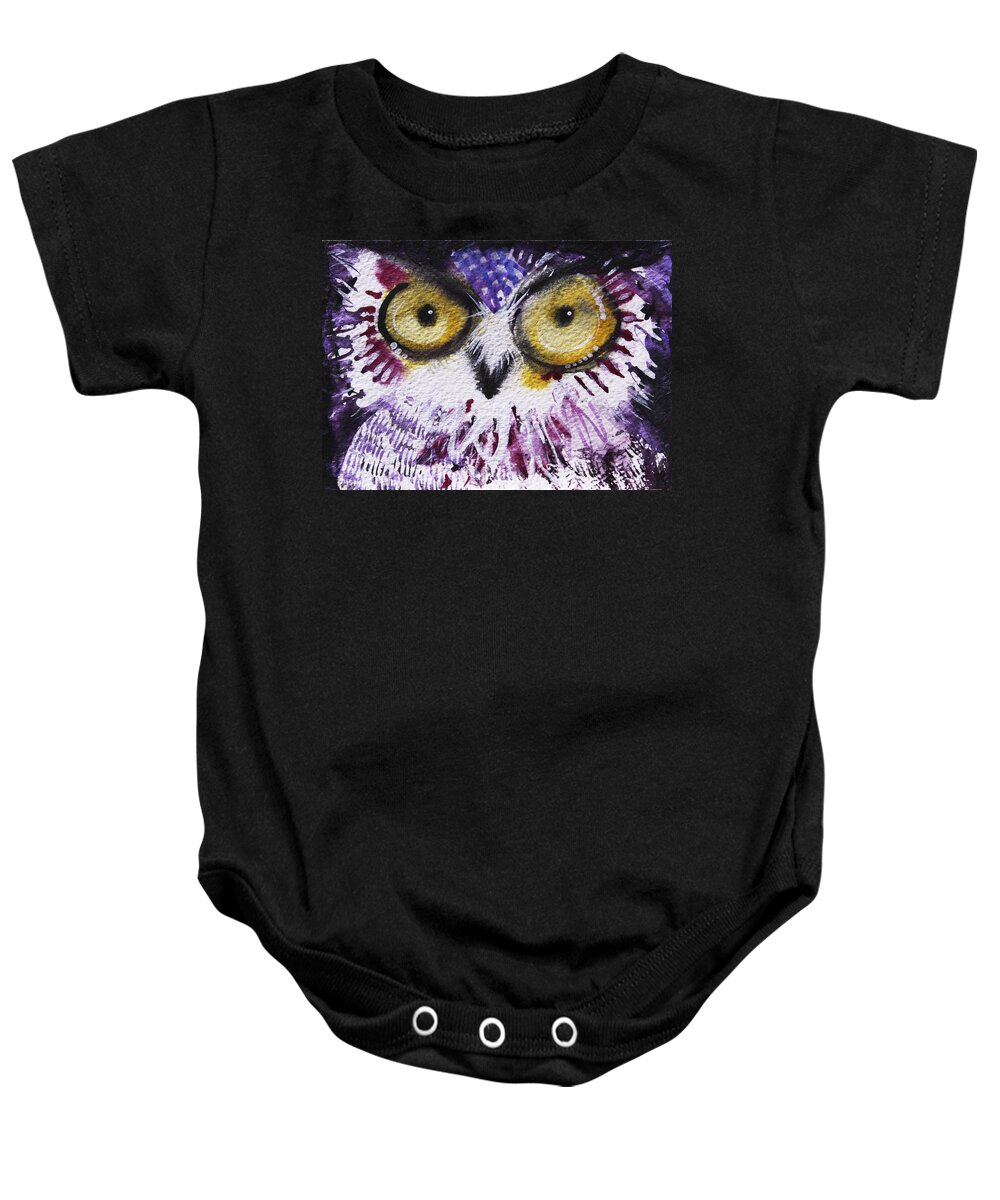 Moon Baby Onesie featuring the mixed media Boink by Laurel Bahe