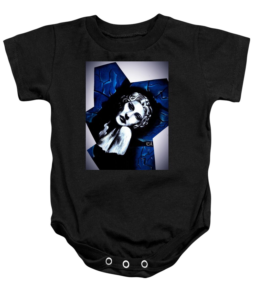 Beautiful Baby Onesie featuring the photograph Broke- In by Artist RiA
