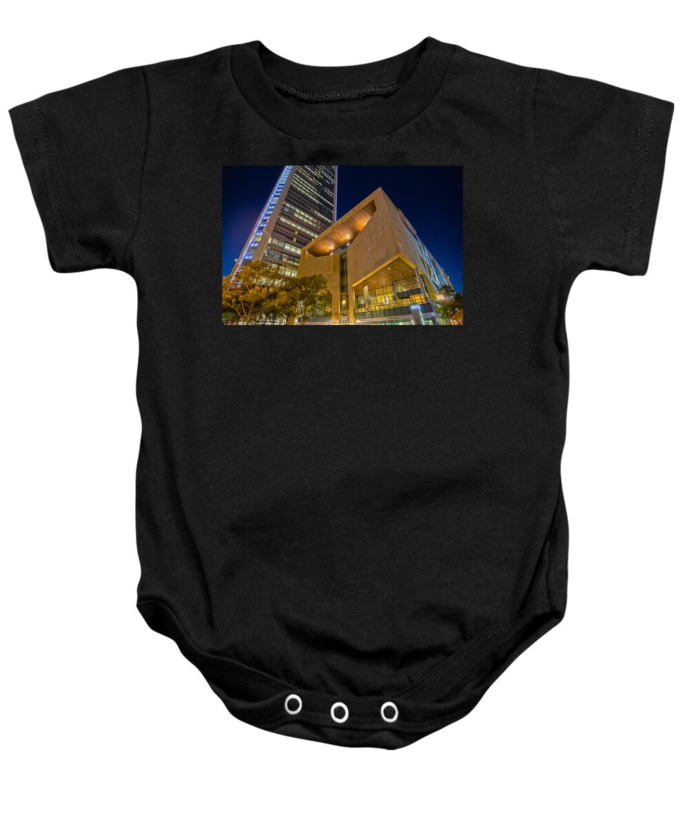 And Architecture Baby Onesie featuring the photograph Buildings And Architecture Around Mint Museum In Charlotte North by Alex Grichenko