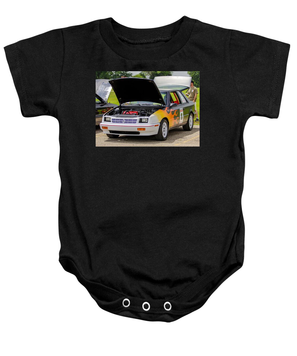 Dodge Shadow Baby Onesie featuring the photograph Car Show 100 by Josh Bryant