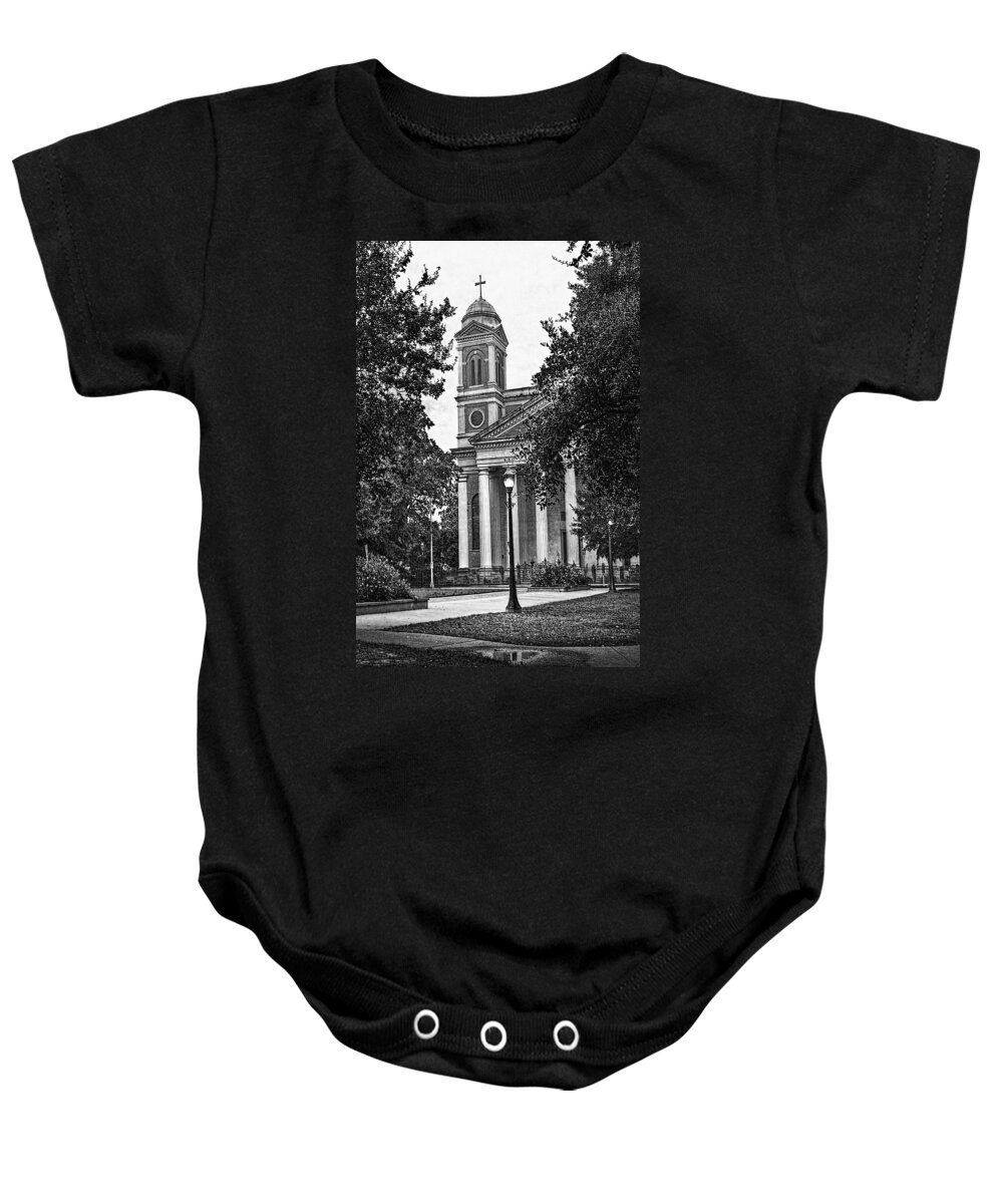 Alabama Baby Onesie featuring the digital art Cathedral Square Vertical by Michael Thomas