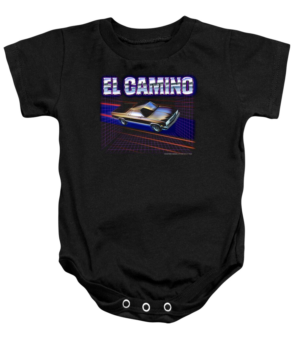 Chevrolet El Camino Baby Onesie featuring the digital art Chevrolet - El Camino 85 by Brand A