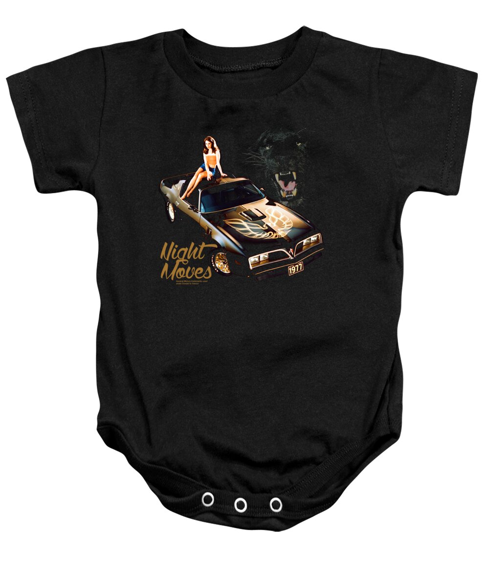  Baby Onesie featuring the digital art Chevy - Night Moves by Brand A