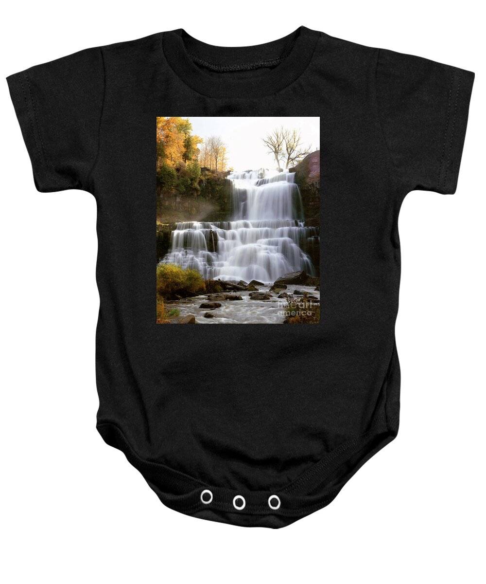 Waterfall Baby Onesie featuring the photograph Chittenango Falls by Rafael Macia